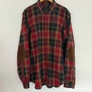 J. CREW PLAID FLANNEL LONG SLEEVE SHIRT XL